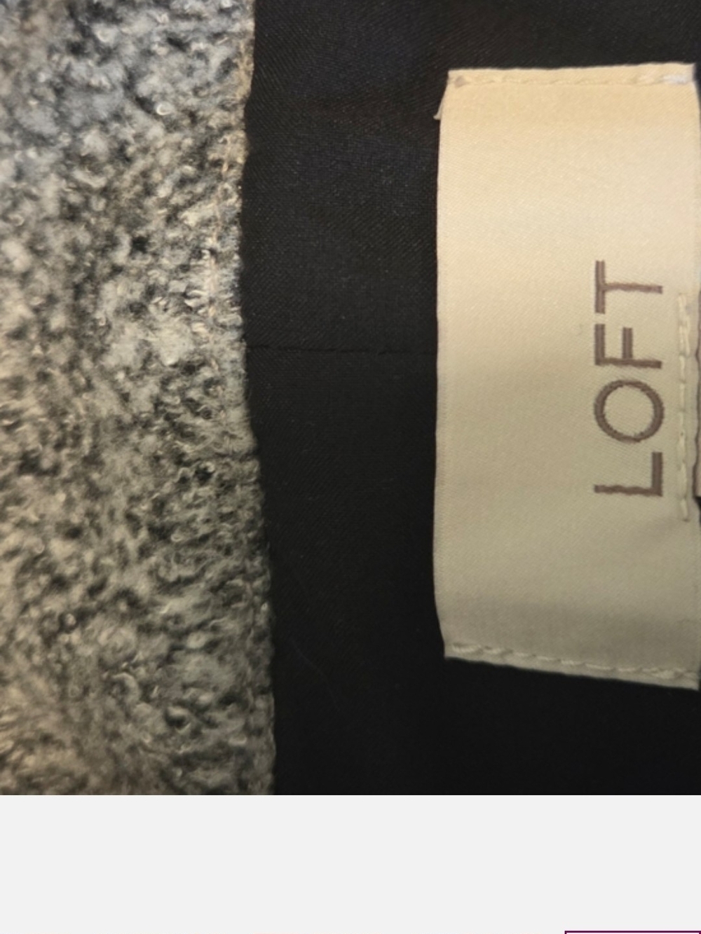 LOFT Heather Gray Textured Jacket - Picture 2 of 6